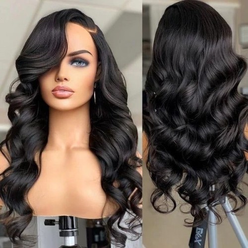 360 Lace Pre-Plucked Long Wig 100% Human Hair (Body Wave / Straight)