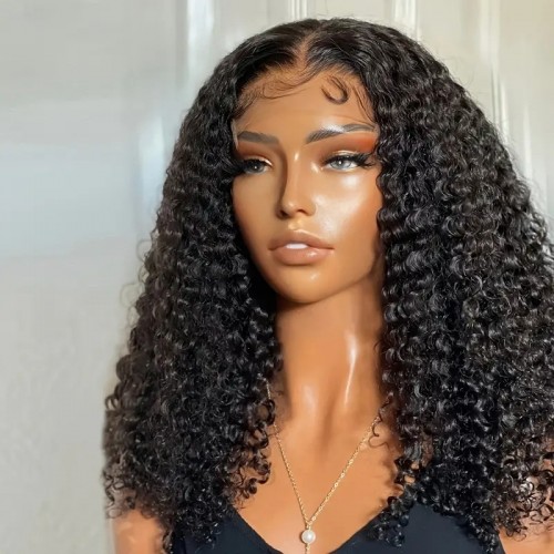 150%13x4 Lace Front Wigs Human Hair For Women Bob Deep Curly Wave Frontal Curly Lace Wigs Pre Plucked With Baby Hair@dashaedadoll