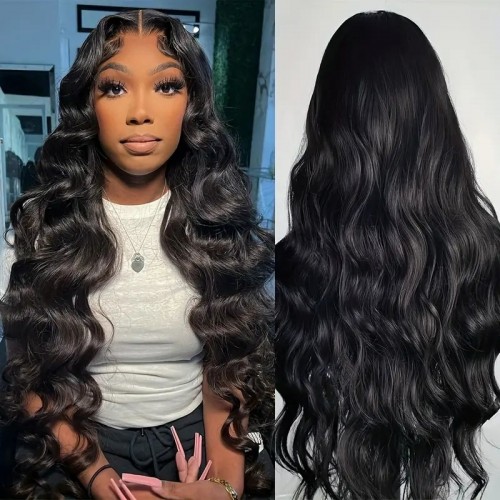 Body Wave Human Hair Wigs For Women Girls 4*4 HD Transparent Lace Front Wigs Pre Plucked Brazilian Human Hair Wigs@IAMSHERIKAB