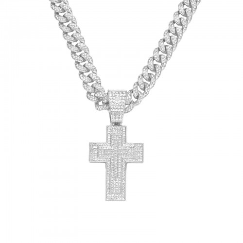 Single Pendant - Silver (Cross)