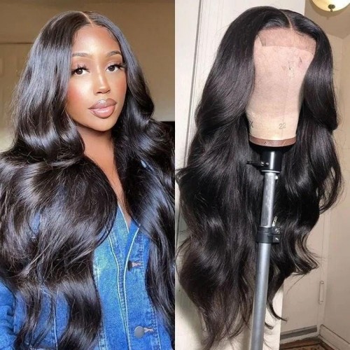 New Arrival 13x4 Crystal Hd Lace Fronta Wig 4x4 Body Wave Human Hair Wigs 200% Density