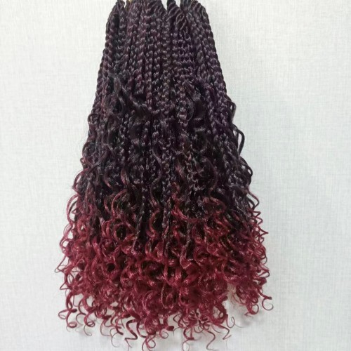 African Dreadlocks Crochet Braids Three Strand Braids 14 Inch Faux Goddess River European Synthetic Wig Faux Goddess River