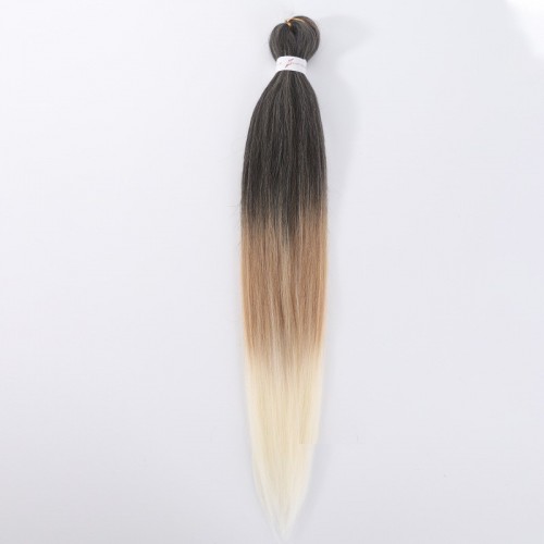 European Wig African Braided Hairstyle Big Braids Wig 2 Pieces Ombre Big Braids Ponytail Wig
