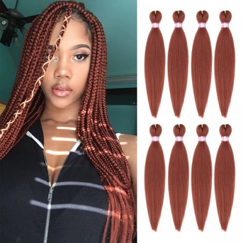 Gogoodhair Easy (12-20 Inch 350#) Pre-Stretched Synthetic Braiding Hair, 8 packs Crochet Braids Hair Extension