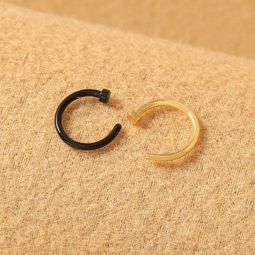 European and American Cross-Border Patterned Spring U-Shaped Nose Ring: Trendy Unisex Faux Nose Ring, Nose Clip Wholesale