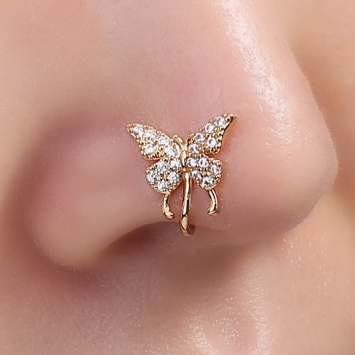 Butterfly nose ring