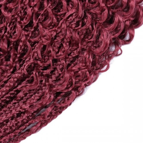 Hannahjanay 8 Packs 12" Goddess Box Braids Synthetic Crochet Extensions, 9 Colors