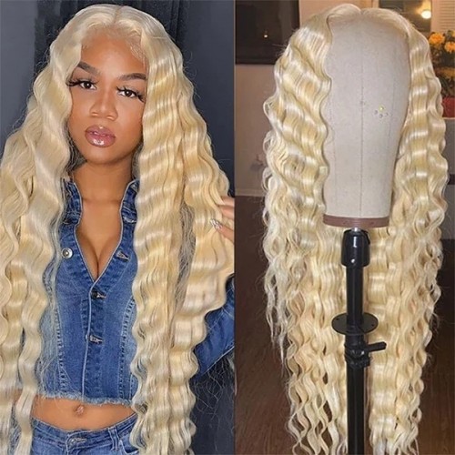 30inch 613 Lace Front Wig HD Loose Deep Wave Lace Frontal Wig Human Hair Wigs For Women