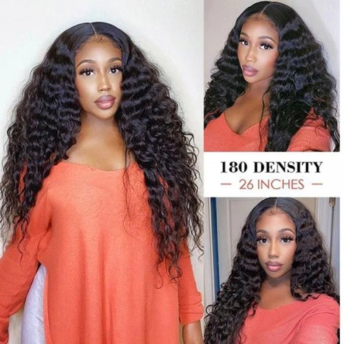 30inch HD Lace Frontal Wigs 13x4 Loose Deep Wave Wig Human Hair Wigs For Women