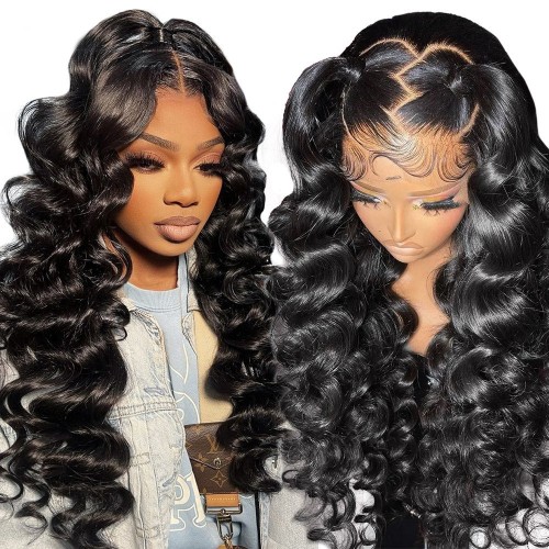 30 Inch Loose Deep Wave 13x6 HD Lace Front Human Hair Wig for Women