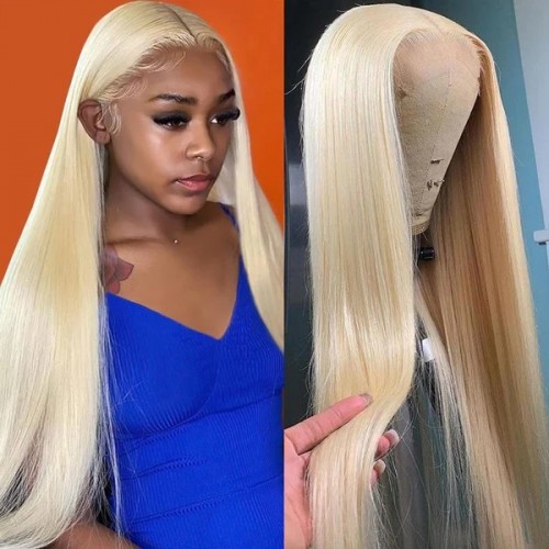 613 Blonde Human Hair Lace Front Wigs 30 Inch Lace Wigs