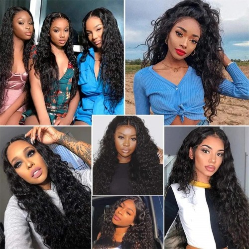 SoosHair Breathable & Affordable Water Wave Wear Go Glueless Humanhair Wig 4x4 5x5 13x4 Pre Cut Lacefrontal Wig Bleached Knots Preplucked Hairline