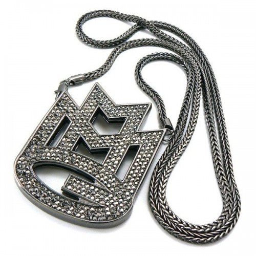 Foreign Trade Musical Note New Jewelry European and American Hip-Hop HIPHOP Jewelry Necklace Fashion Pendant High-Quality Alloy Collarbone Chain
