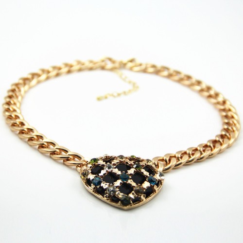Creative Jewelry: Luxury Rhinestone Collarbone Chain for Women - Direct from the Manufacturer