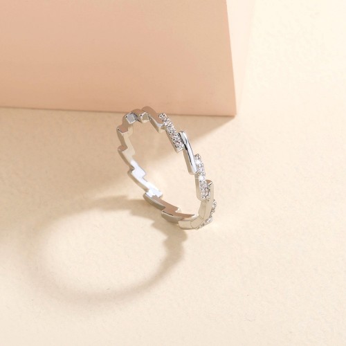 European and American Fashionable Explosive Ring: Adjustable, Split, Unique, Novel, Love Double-Layer Index Finger Ring - Minimalist Style Accessories