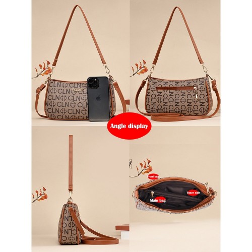 2023 New Crossbody Single-Shoulder Bag with Multi-Layer Embroidery, Casual and Fashionable, Factory Source for Moms and Middle-Aged Women