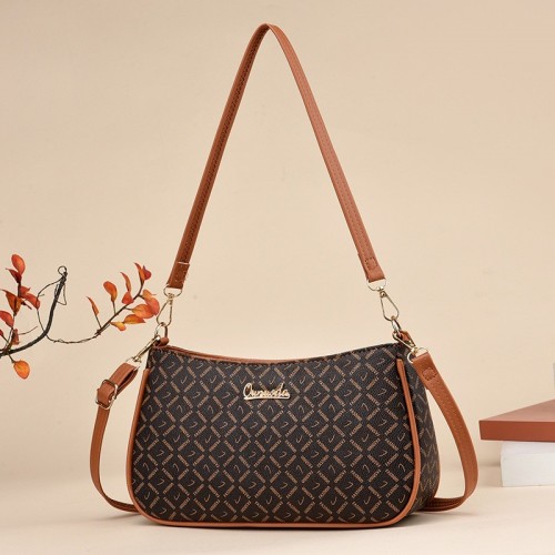 2023 New Crossbody Single-Shoulder Bag with Multi-Layer Embroidery, Casual and Fashionable, Factory Source for Moms and Middle-Aged Women