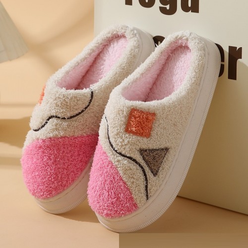 Winter Lovely Bear Women&#039;s Slippers, Home Indoor Non-slip Plush Slippers, Thick-Soled Men&#039;s Couple Cotton Slippers with Anti-Skid