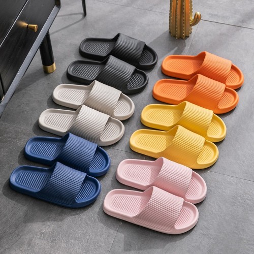 Non-Slip Quick-Drying Couple Slippers for Outdoor Men in Summer, Popular Thick-Soled Bathroom Cool Slippers for Home, Women&#039;s Net Red Tuo Shoes