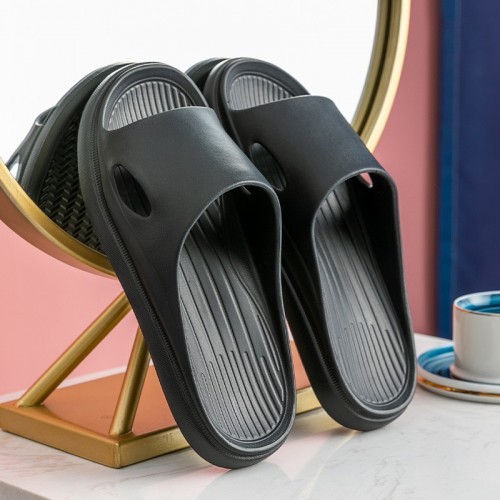 Women&#039;s Summer Bathroom Slippers, Couples Home Tuo Shoes, Home Men&#039;s Thick-Soled Bathing Non-Slip Cool Slippers