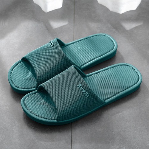 Japanese-Style Non-Slip Bathroom Slippers in Summer, Soft Bottom Home Guest Hotel Bathing Cool Slippers, Couples Indoor Quick-Drying Shoes