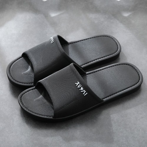 Japanese-Style Non-Slip Bathroom Slippers in Summer, Soft Bottom Home Guest Hotel Bathing Cool Slippers, Couples Indoor Quick-Drying Shoes