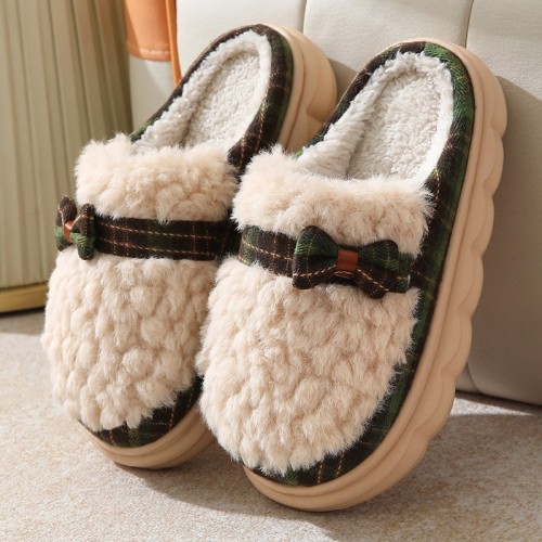 EVA Cotton Slippers for Women in Winter, Autumn and Winter Home Warmth for Couples, New Style Thick-Soled Furry Slippers Wholesale