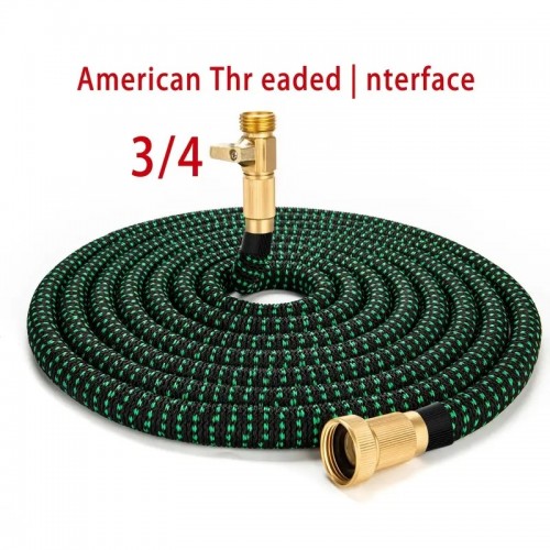 1 Roll, Retractable Hose, 25FT/50FT/75FT/100FTx3/4&#039;&#039; Solid Brass Fitting Connectors, Lightweight Kink Free For Yard Watering Washing Tool