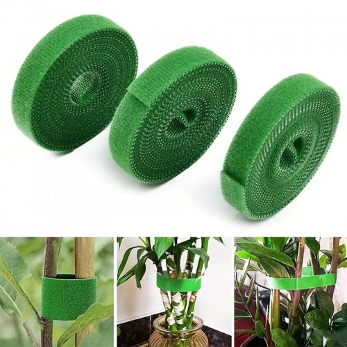 5pcs Garden Ties Plant Supports For Effective Growing Strong Grips Are Reusable And Adjustable Cable Ties Cut-to-Length, 39.37inch/pc