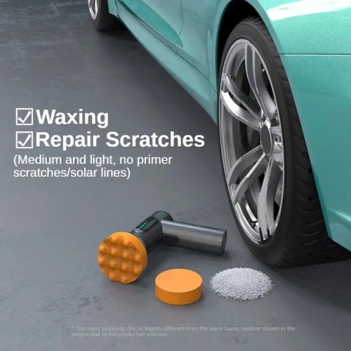 Wireless Car Polishing Machine Digital Display Electric Polishing Waxing Tool Small Polishing Waxing Machine Scratch Repairer Suitable For Car Beauty