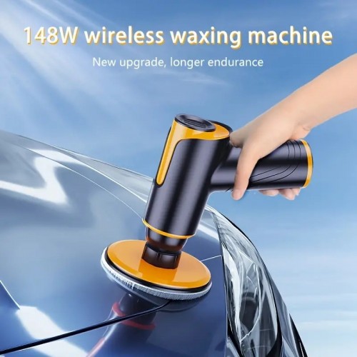 Upgraded Version 148W Wireless Rechargeable Car Waxing Machine- Small Polisher Locomotive With Repair Scratch- For Multifunctional Portable Polishing!