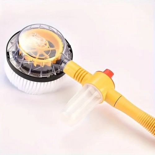 Car Wash Brush Cleaning Kit, 360° Rotating Car Mop Microfiber Car Cleaning Brush Detachable Retractable Brush Garden Hose Nozzle