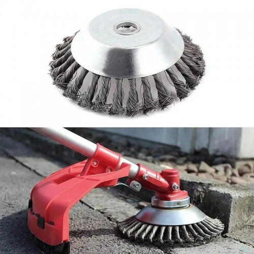 1pc Grass Trimmer Head Steel Wire Trimming Head Rusting Brush Cutter Mower Wire Weeding Head For Garden Lawn Mower 6 Inches