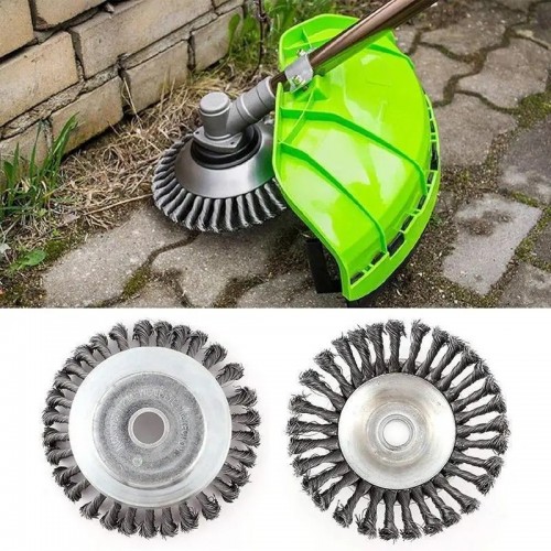 1pc Grass Trimmer Head Steel Wire Trimming Head Rusting Brush Cutter Mower Wire Weeding Head For Garden Lawn Mower 6 Inches