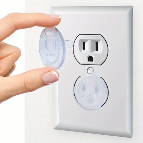 10pcs Outlet Covers, Baby Proofing Safety Child Secure Electric Plug Protectors, With Hidden Handle Square Socket Covers , For Electrical Outlets Baby Safety Plug Covers, For Kids Toddler Protection, Christmas, Halloween, Thanksgiving Day Gift