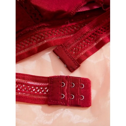 8pcs Contrast Lace Wireless Bras, Comfy & Breathable Scallop Trim Bra, Women&#039;s Lingerie & Underwear