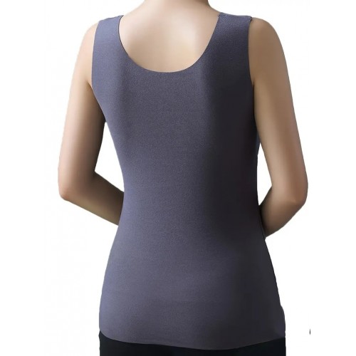 6-Pack Women&#039;s Thermal V-Neck Sleeveless Tops - Comfort with High Stretch, Contrasting Lace Decor, Wirefree Bra - Versatile Activewear
